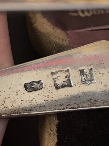 Antique 1800's Sterling Silver Sugar / Ice Tongs - Unknown Hallmarks - 47.6g