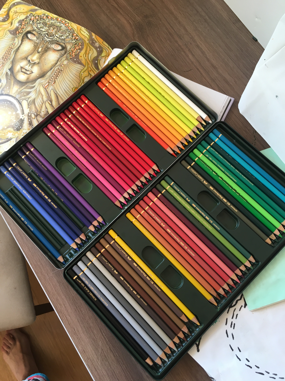Faber-Castell Polychromos Colored Pencil Set in Metal Tin