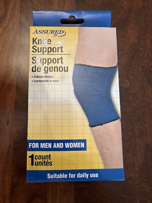 Assured Knee Support for Men and Women Pullover Design Suitable Daily Use Blue