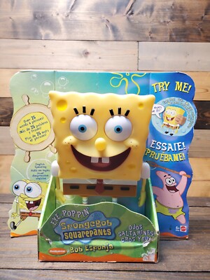 SPONGEBOB SQUAREPANTS EYE-POPPIN TALKING CHILDRENS TOY - VINTAGE 2002 NEW