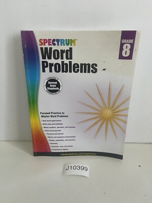 Spectrum Ser.: Word Problems, Grade 8 by Spectrum (2013, Trade Paperback)