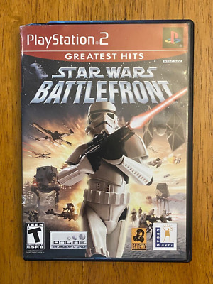 PS2 Playstation 2 Greatest Hits STAR WARS BATTLEFRONT, Case & Manual Rated T