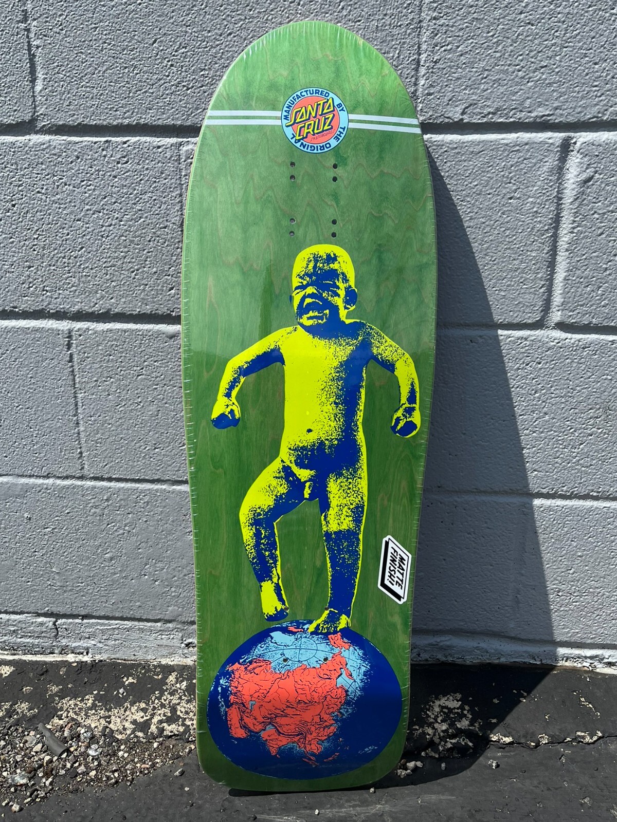 Santa Cruz Salba Baby Stomper Reissue Green Stain Deck 10.09