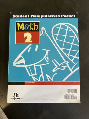 BJU Math 2 Student Manipulatives Packet - 2nd Grade - 3rd Edition