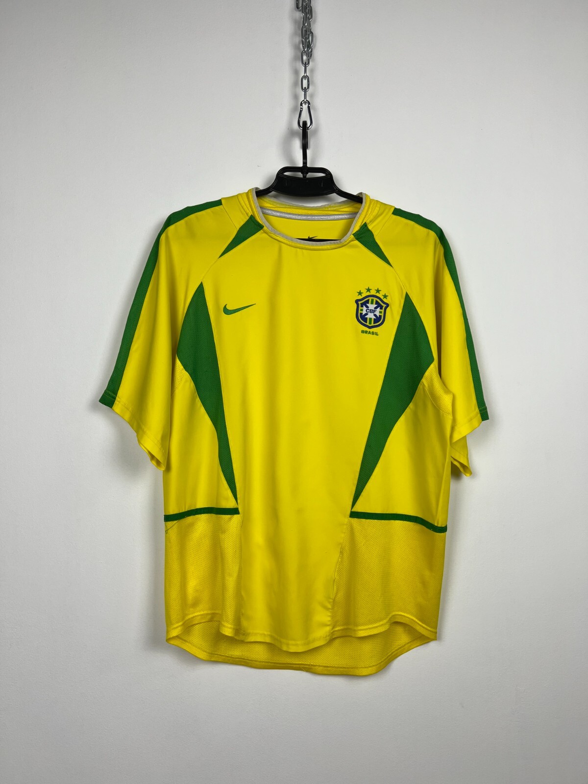 Nike Brasil 2002 Vintage Soccer Jersey Size M Mens | eBay