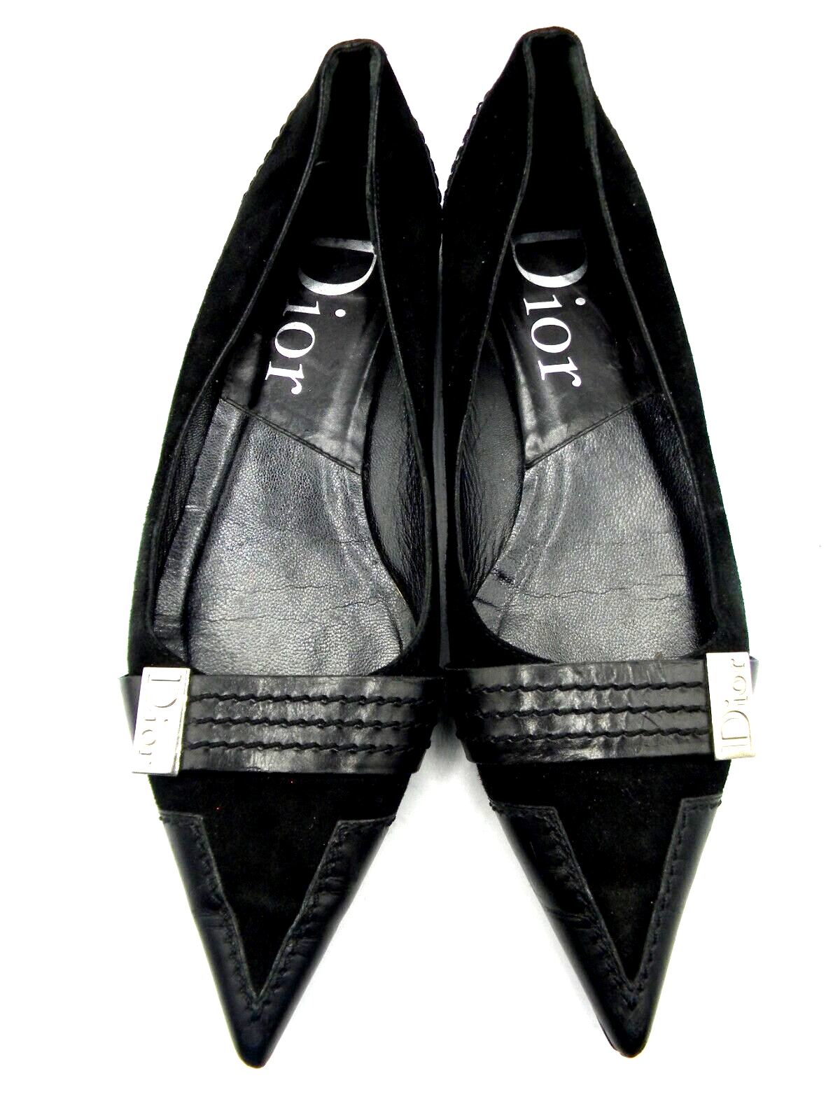 よし様☆専用 Dior J'ADIOR フラットシューズ ブラック/ホワイト Dior(ディオール)◇J'ADIOR スリングバックフラット (Dior