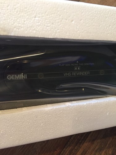 GEMINI RW2200VHS Video Cassette Rewinder New Old Stock With Box Wear