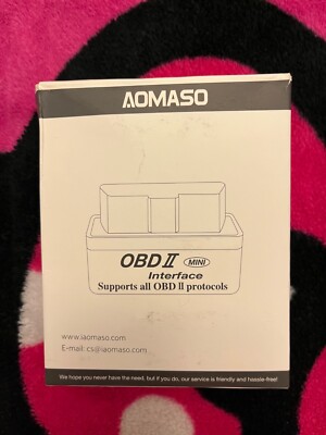 Aomaso Wireless OBD2 II Mini Engine Code Reader - DX Tool for Android / iOS- NEW