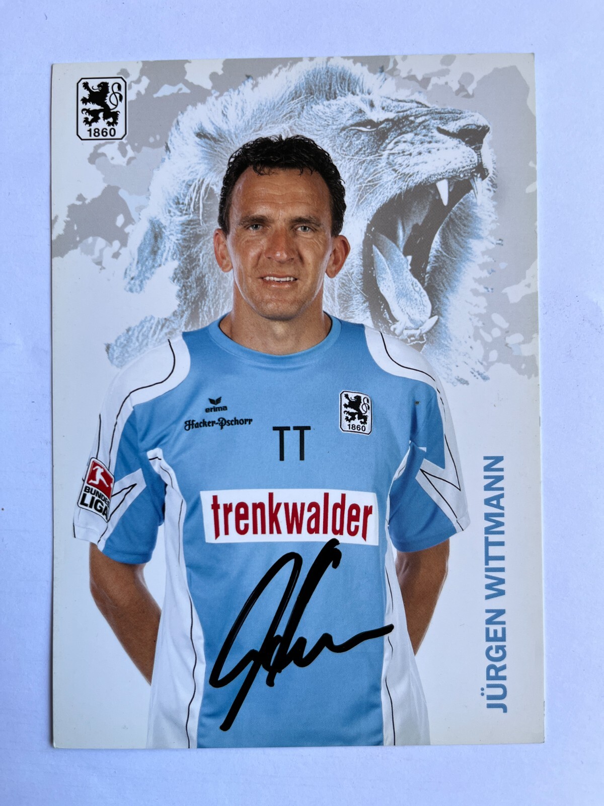 Autograph JÜRGEN WITTMANN-TSV 1860 Munich 08/09-Germany-Ex