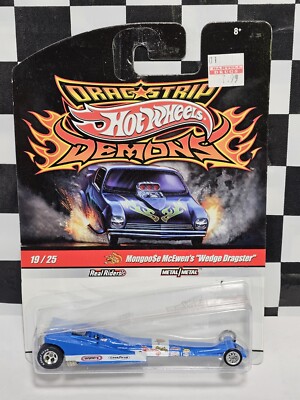 VHTF Hot Wheels Drag Strip Demons 2009 Mongoose McEwen's Wedge Dragster 19 New