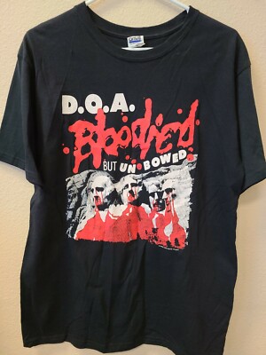 D.O.A. - Bloodied But Unbowed T-shirt - BRAND NEW MEDIUM SIZE READ 