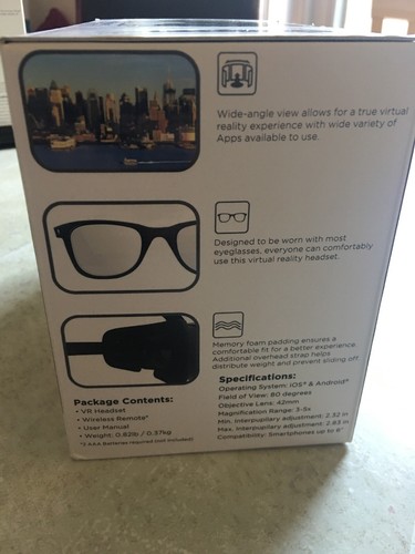 Cynoculars 3D Movie Virtual Reality Headset Wireless Gaming Remote As Seen On TV