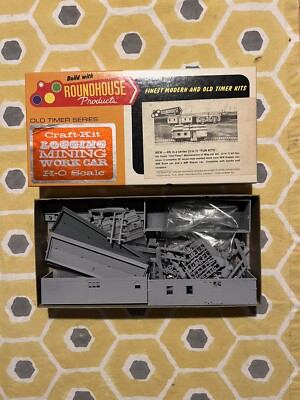 Roundhouse 1503 HO Scale Old Timer Maintenance of Way 3-in-1 Kit NOS