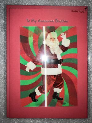 Papyrus Adorable Funny  Brother  Christmas Card