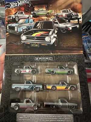 2024 Hot Wheels Legends Tour - 6 Piece ZAMAC Trucks Box Set - FREE SHIPPING