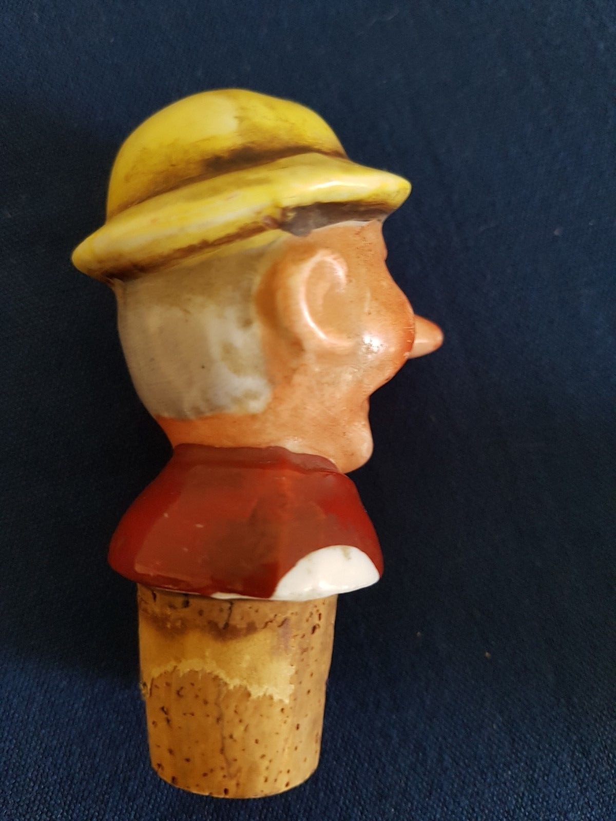 Vintage Antique Porcelain Head Bottle Stoppers