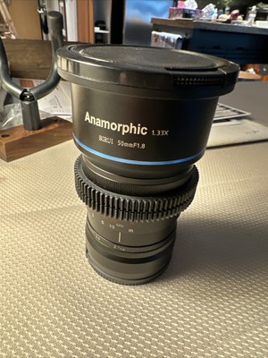 SIRUI 50mm 1.8 M3/4 Anamorphic prime. Focus Ring/77mm filter size. Mint!