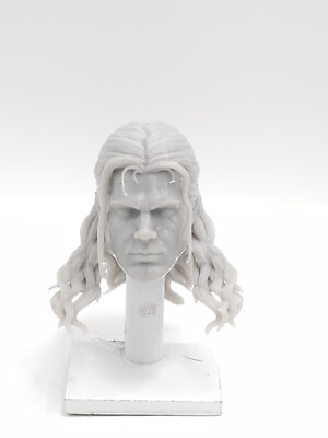 3d Printed CAVILL WITCHER Head 1:10  7'' MARVEL LEGENDS MCFARLANE DC MULTIVERSE  