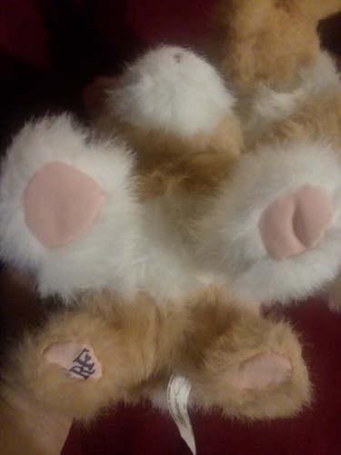 Lot of 2Hasbro FurReal Friends Hop 'N Cuddle BUNNY RABBIT Tan White