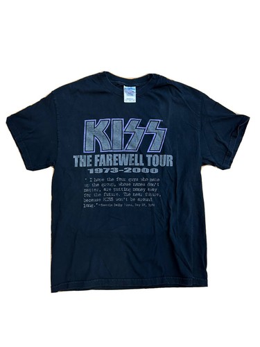 Vintage Kiss The Farewell Tour 1973-2000 t-shirt Large Pre
