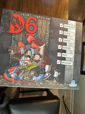 Certifiable Studios Board Game  D6 - Dungeons, Dudes, Dames, Danger, Dice NEW