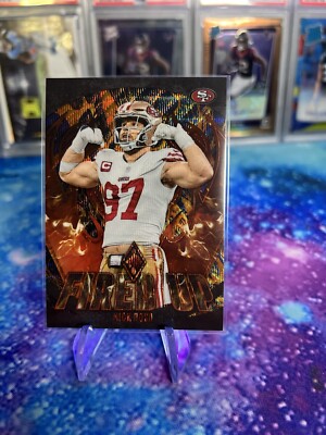 2023 Panini Phoenix - Fired Up Lava #FU-17 Nick Bosa /150