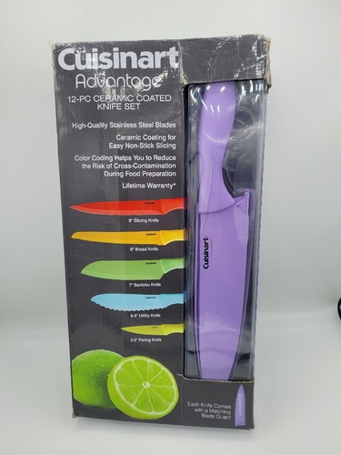 Cuisinart Advantage 12-Piece Color-Coded Professional Stainless Steel Knives