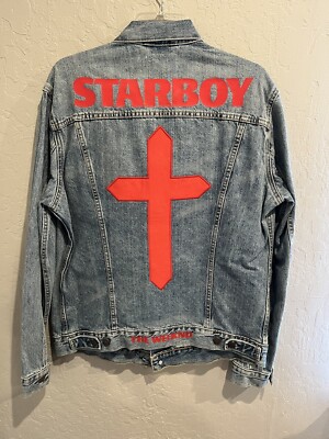 The Weeknd XO x Levi s Starboy Denim Jacket Size L Brand New