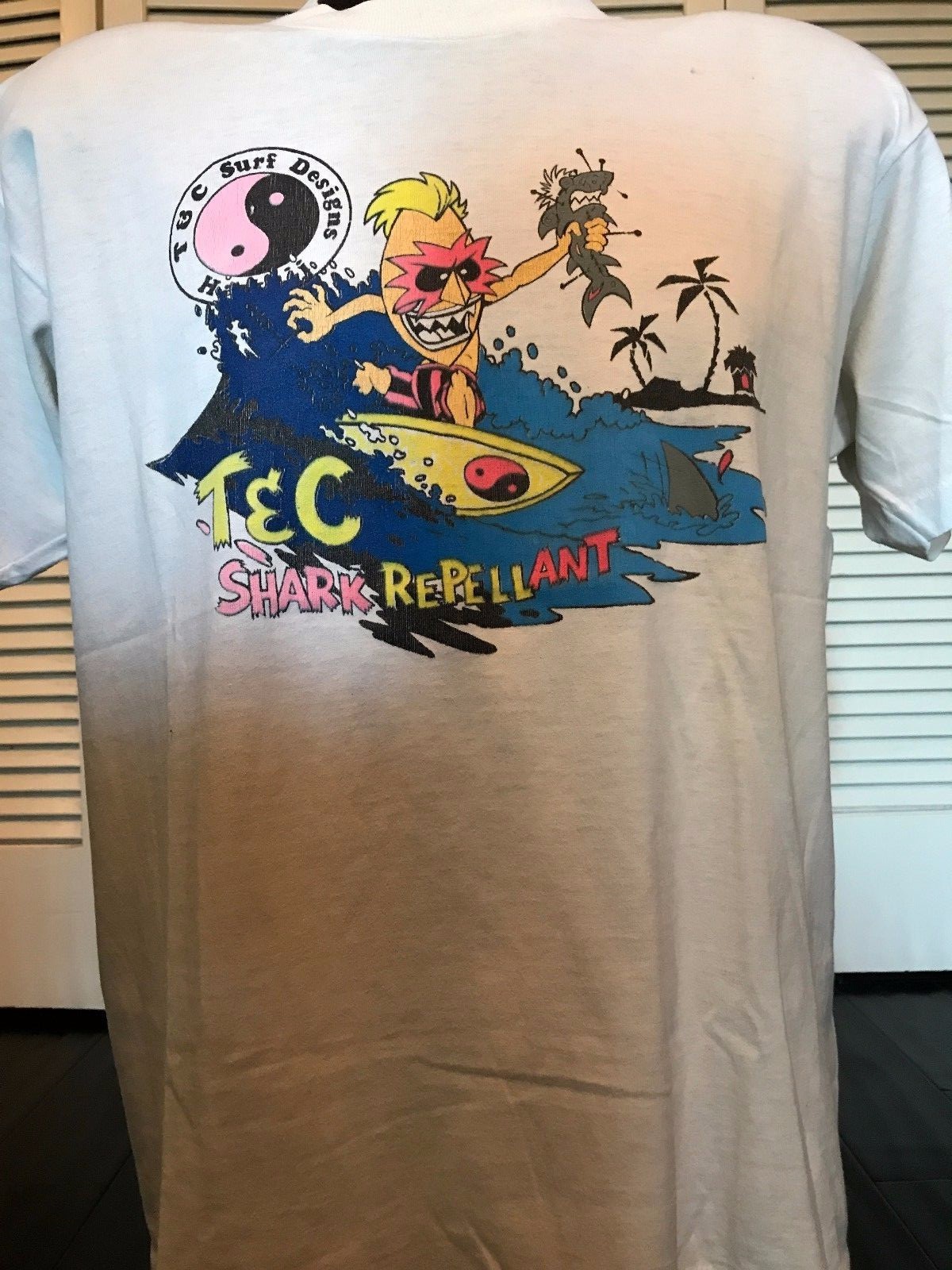 Rare Vtg 80s Town & Country T&C Surf Design Shark Repellant Rare Vtg 80s Town & Country T&C Surf Design Shark Repellant