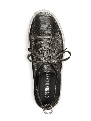OPENING CEREMONY Womens Silver La Cienega Round Toe Leather Athletic Sneakers 39