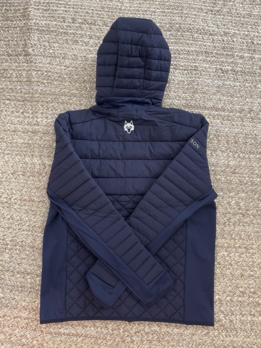 Pre-owned Greyson Rare  Yukon Hybrid Primaloft Insulated Hooded Jacket, Size Medium In Dark Navy (maltese)