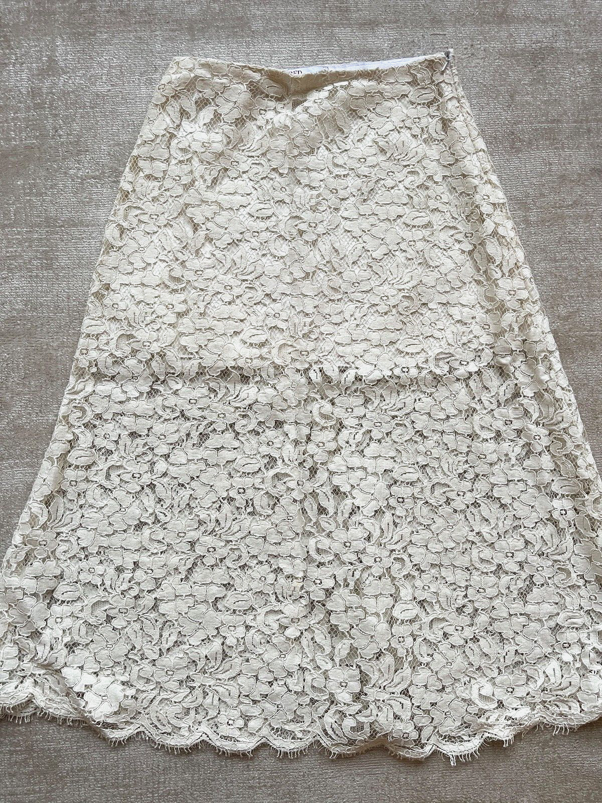 Skirt Ivory White Sz Xs