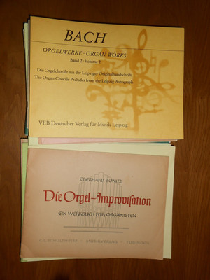 Konvolut 41x Orgel Noten Edition Peters Breitkopf DVfM Orgelwerke Bach Reger