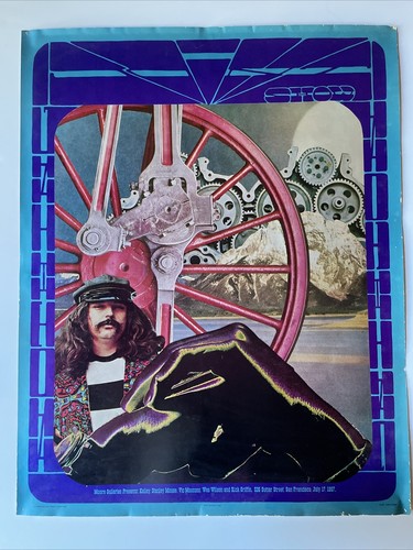 nooi［Stanley Mouse , Alton Kelley］ Vintage 1st Edition 1967 Joint Show Poster With Alton Kelley