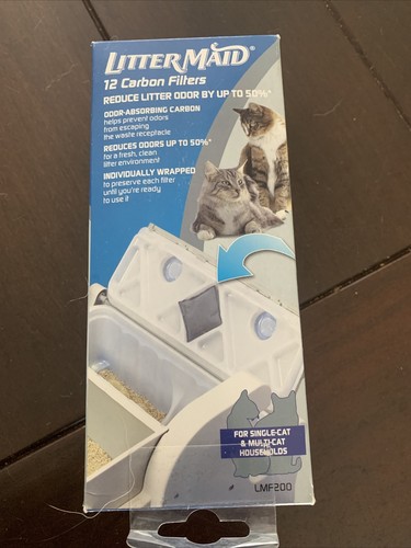 LitterMaid 12 Replacement Carbon Odor Filters LMF200-New!