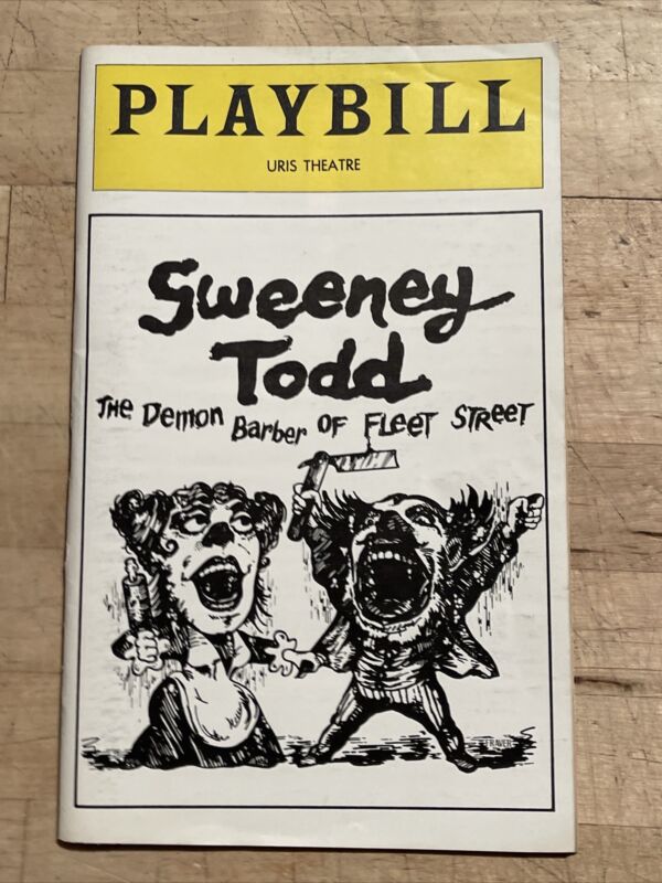 SWEENEY TODD Mar 1979 Broadway VINTAGE Playbill! ORIGINAL CAST! Angela Lansbury!