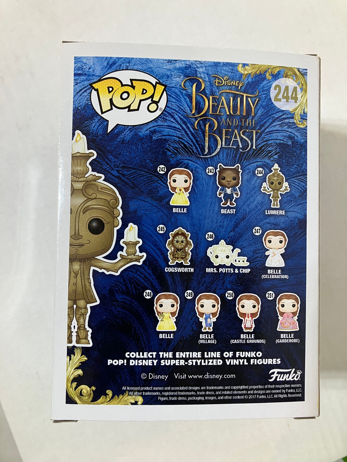 Funko Pop! # 244 Beaty And The Beast Lumiere Vinyl Figure