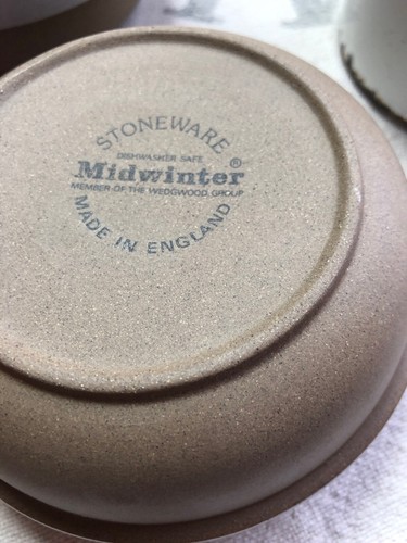 Set Of 5 Stoneware Dessert Bowls - 6” - Midwinter - England Wedgwood Group