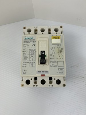 Siemens 3VF3111-1FS41-0AA0 Circuit Breaker AC 50/60Hz CAT A