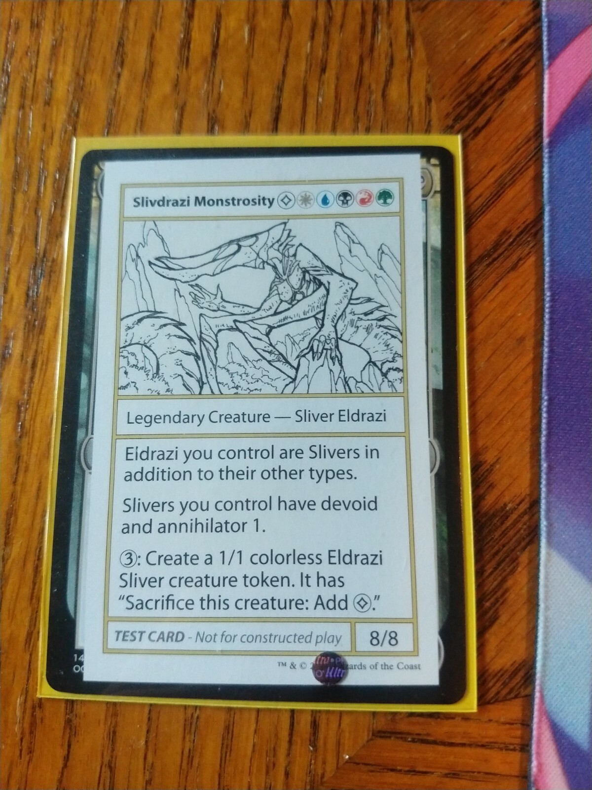 【PSA9 MINT】MTG Slivdrazi Monstrosity 初版 Slivdrazi Monstrosity, Magic the gathering playtest card