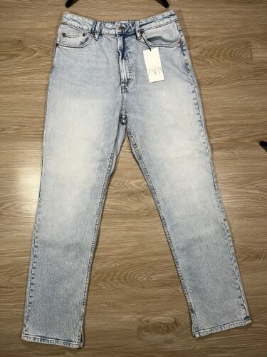 Zara Jeans Size 44 US 12 Light Wash 8197 / 012/ 406 New With Zara Jeans Size 44 US 12 Light Wash 8197 / 012/ 406 New With