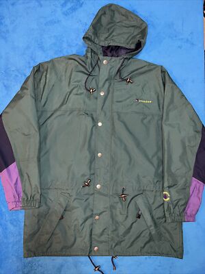 STEARNS Dry Wear Hooded Raincoat Windbreaker Hiking Jacket Mens XL FAST SHIPPING