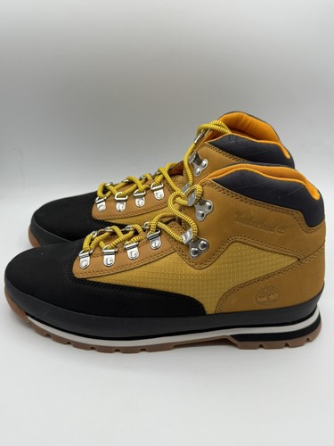 Timberland Euro Hiker Mid Men's Winter Boots Black Nubuck