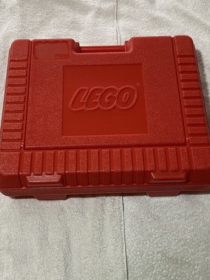 Vintage 1985 Lego Hard Plastic Carrying Case Red Large 15x12 Storage 