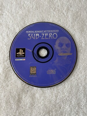 Mortal Kombat Mythologies: Sub Zero PS1 (Sony PlayStation 1, 1997) Disc Only-