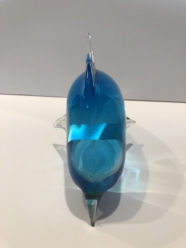 Crystal Glass Dolphin Underwater Ocean Sea Art Decoration Paperweight Collection