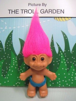 BOY IN SWIMSUIT - 3'' Russ Troll Doll - NEW 