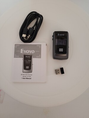 Eyoyo Wireless Bluetooth Mini 2D Barcode Scanner EY-028 LCD QR Code Scanner