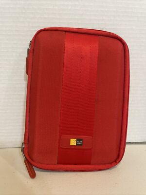 Case Logic QHDC-101 Portable Hard Drive Case Red Pre-owned ￼