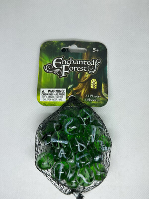 Enchanted Forest Mega Marbles Vacor Net Bag 25 Glass (1 Shooter 24 Players)
